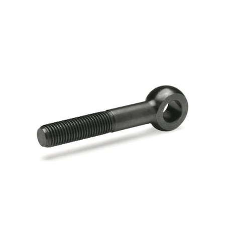 Swing Bolt, Steel, Blackened, M6 Thrd Sz, 32 Mm Thrd Lg